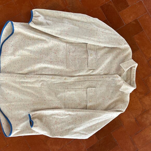 Neul Oversized Shirt Jacket w| Funfetti Pattern | Chest Pockets | Size 2 | Made - Picture 5 of 7